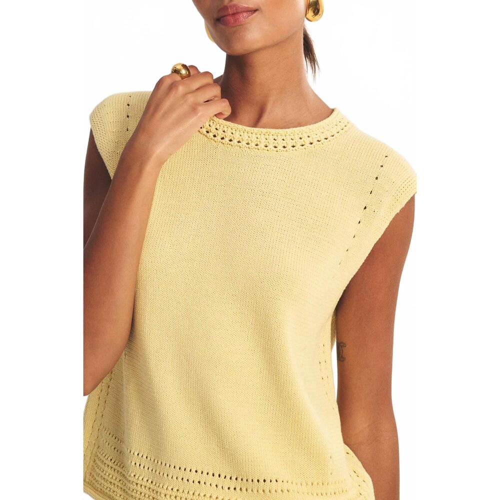 NEW VELVET BY GRAHAM & SPENCER vanny top in butter - Picture 5 of 6